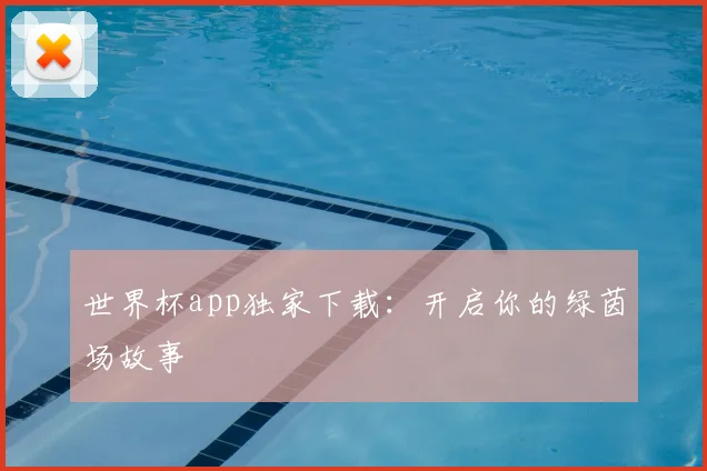 世界杯app独家下载：开启你的绿茵场故事